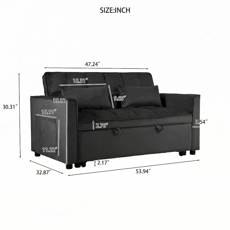 Convertible Sofa Bed,Pull Out Couch Bed
