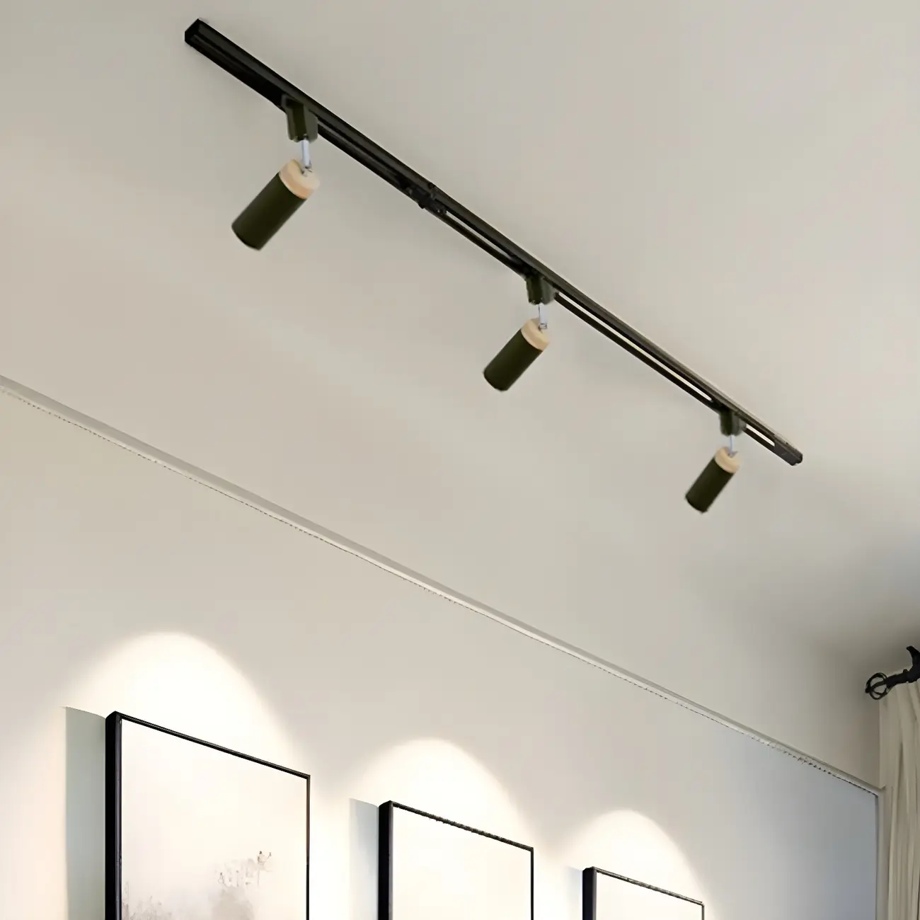 4-Light Metal Modern LED Track Lighting Fixture Adjustable Head