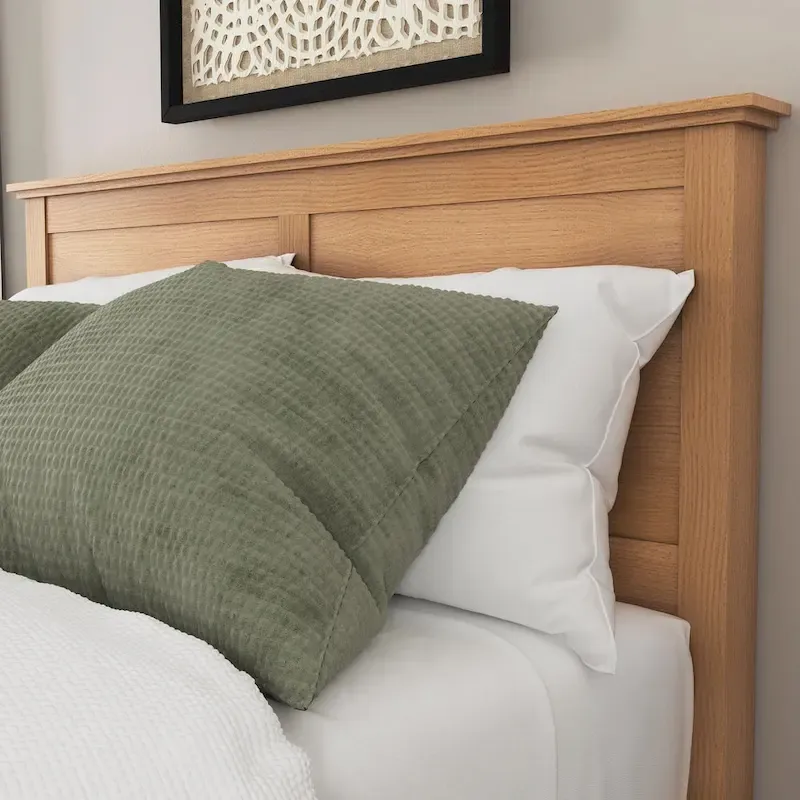 Brown Wooden Queen Bed