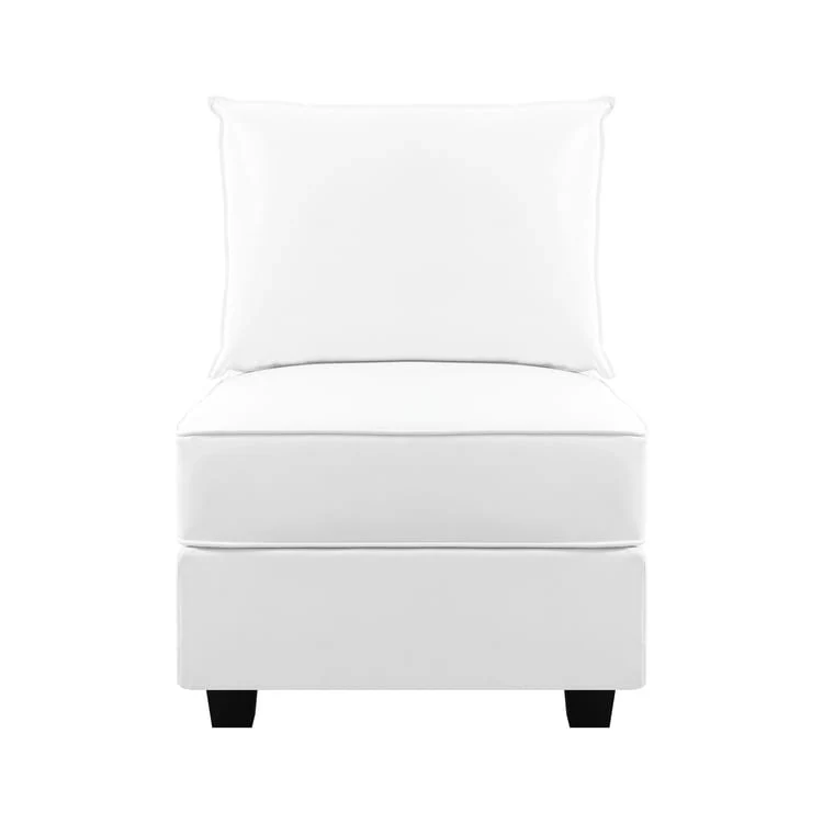 Modern DIY Convertible Modular Sectional Ultimate Sofa Collection - Optional Ottoman Middle and Armrest Modules