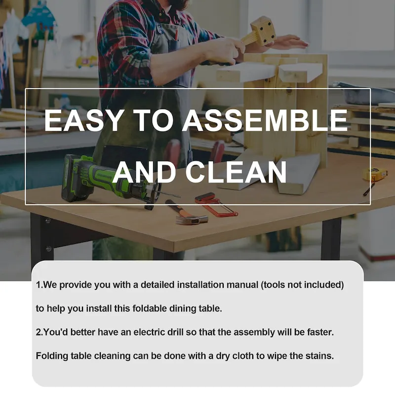 5 Pieces Rolling Wood Extendable Dining Table Set with 4 Chairs