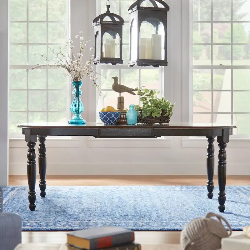 Mackenzie Country Antique Two-tone Dining Table by iNSPIRE Q Classic