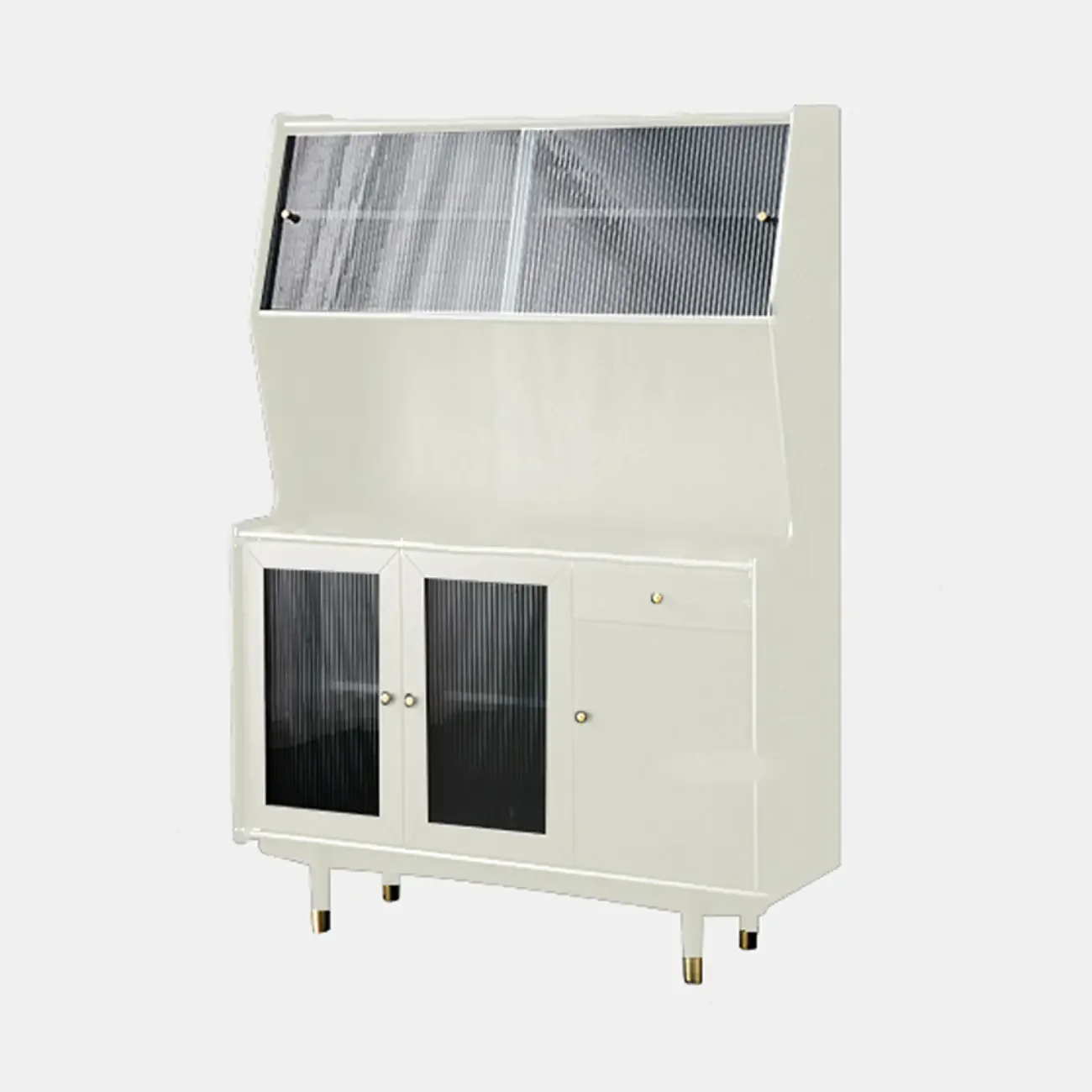 Modern Espresso Wood Versatile Kitchen Cabinet