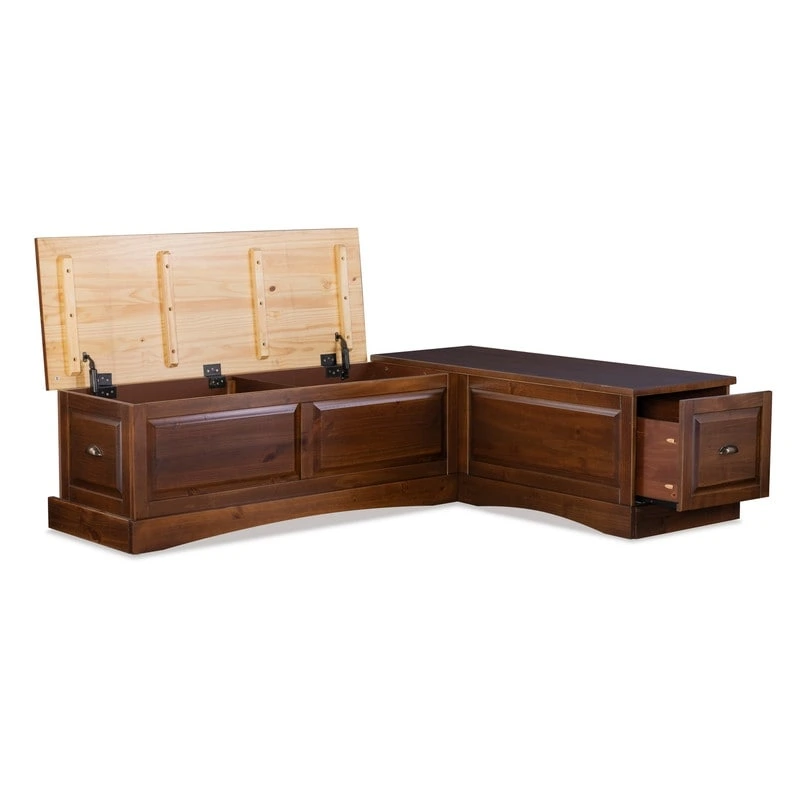 Ame Walnut Backless Nook Table Set