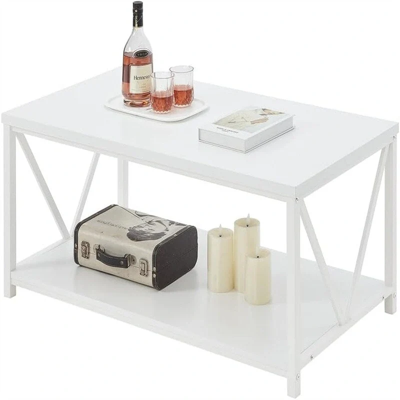 Coffee Table Rustic Wood - 21.6D x 39.3W x 17.7H