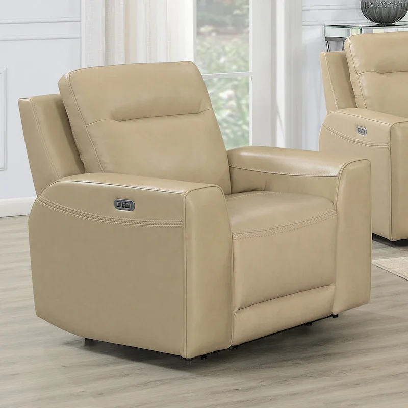 Top Grain Leather Power Reclining Chair