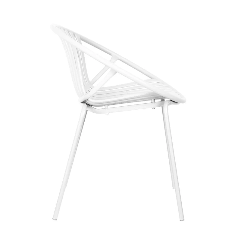 Patio Dining Chairs Stackable Chairs with Breathable Design