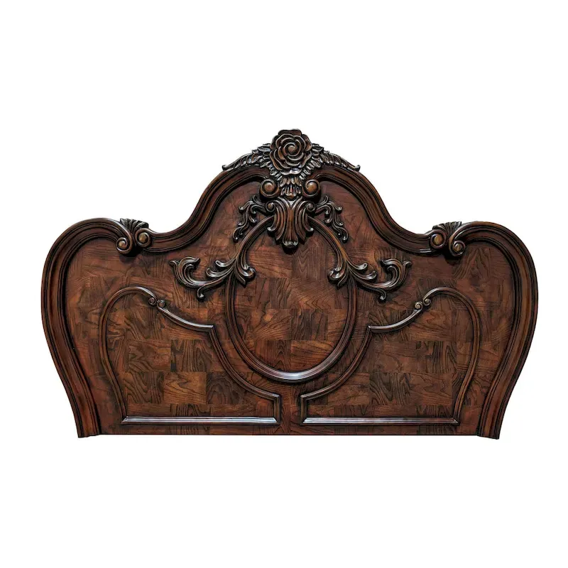 Furniture of America Eugene Traditional Solid Wood 6-Piece Panel Bedroom Set