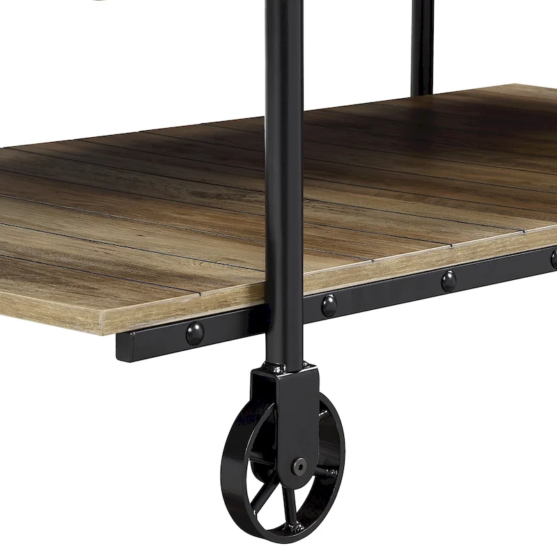 24-inch Steel 1-Shelf End Table
