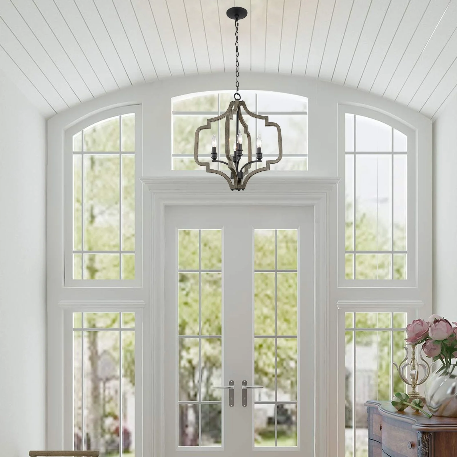 Atwood 23 4-Light Farmhouse Pendant Light Chandelier