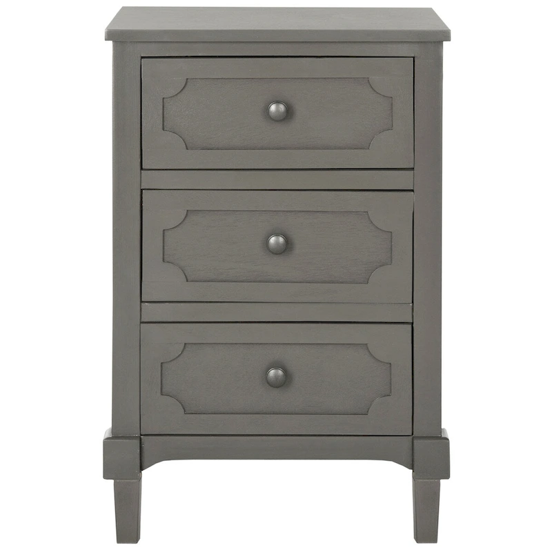 SAFAVIEH Dinah Grey 3-Drawer Storage Side Chest - 16.9