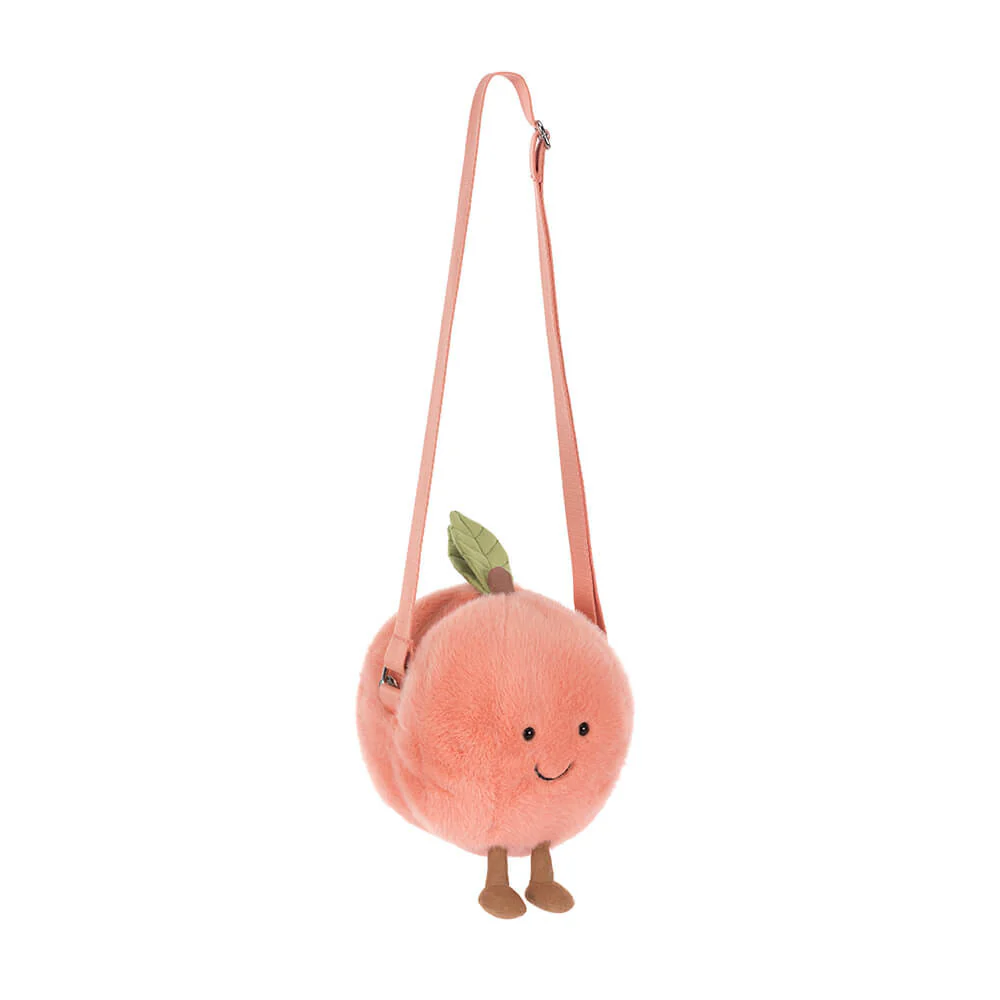 Jellycat Amuseables Peach Shoulder Bag 15cm