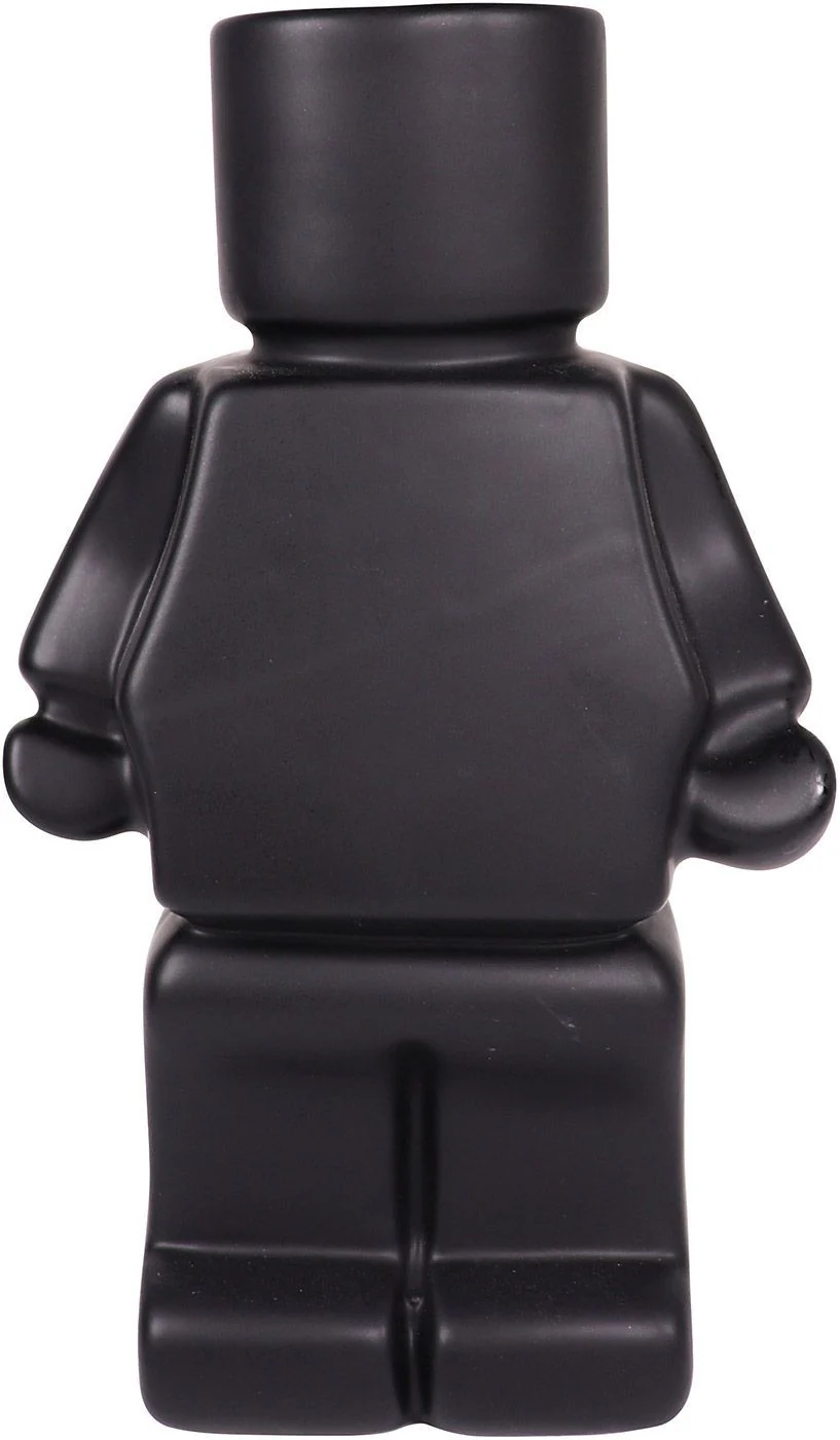 Urban products Block Man Planter Black 22cm