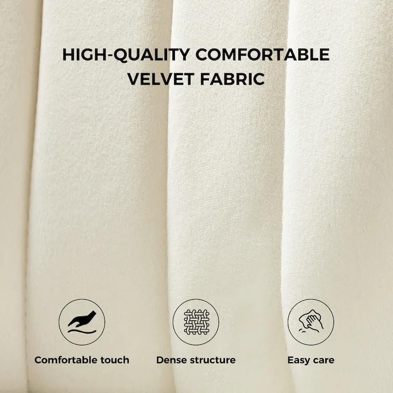 Modern Glam Upholstered Tufted Back Side Accent Dining Chair with Small Base