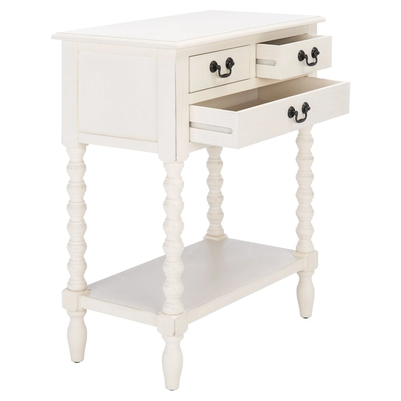 SAFAVIEH Ivie 3-Drawer Console Table - 23.5 W x 13 L x 29.5 H - 23.5 W x 13 L x 29.5 H - 24Wx13Dx30H