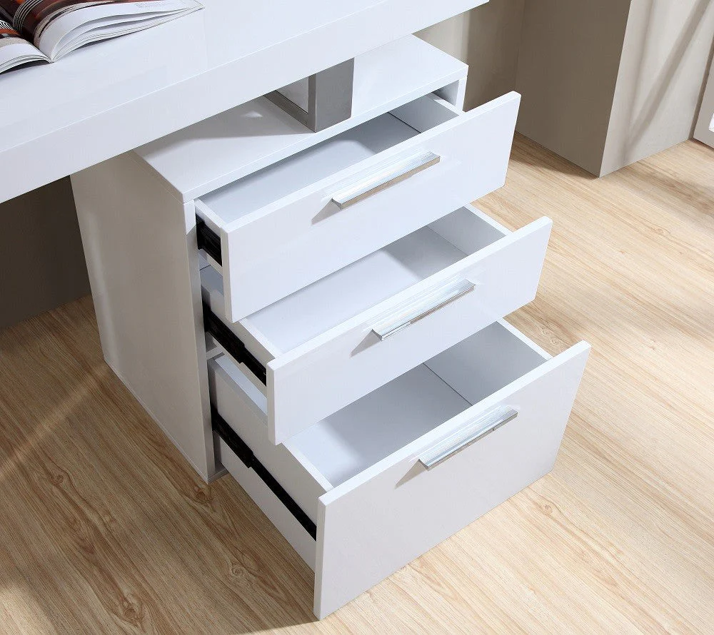 Jenna Modern White Office Desk