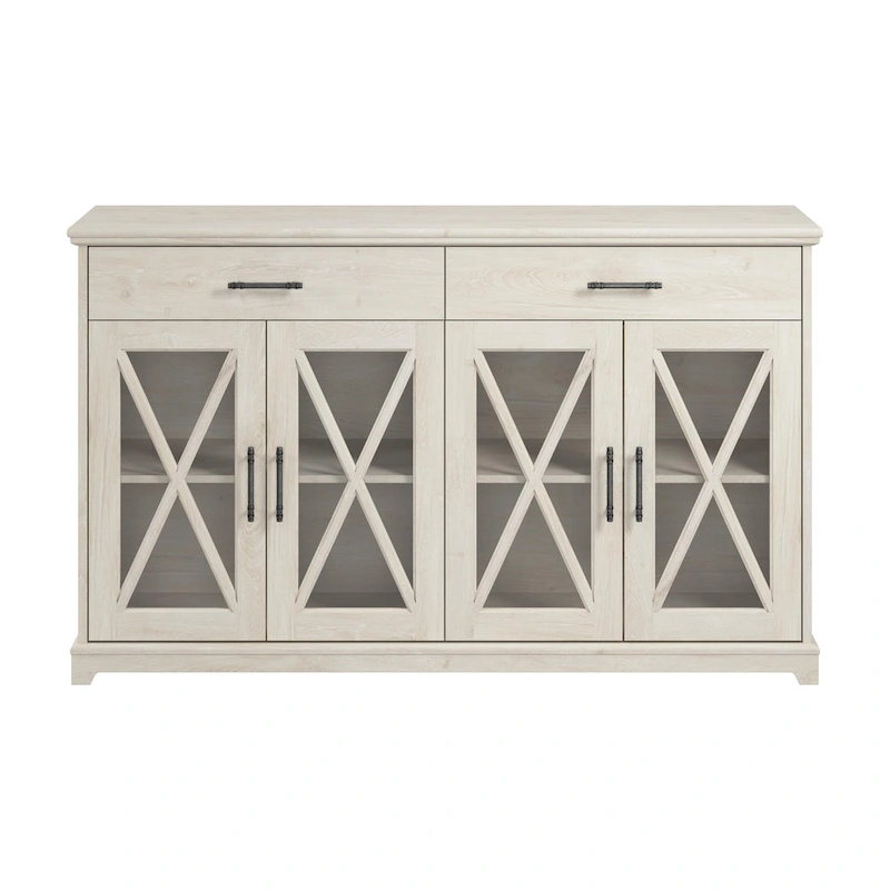 Lennox 60W Sideboard Buffet Cabinet with Drawers by Bush Furniture