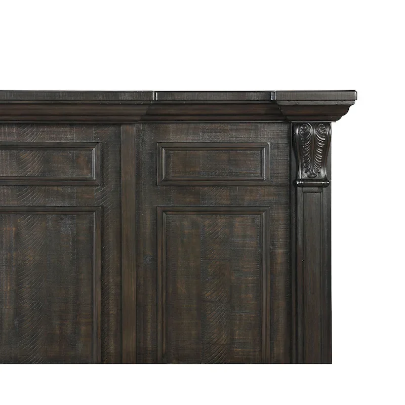 Roundhill Furniture Farson Distressed Dark Walnut Finish 4-piece Bedroom Set