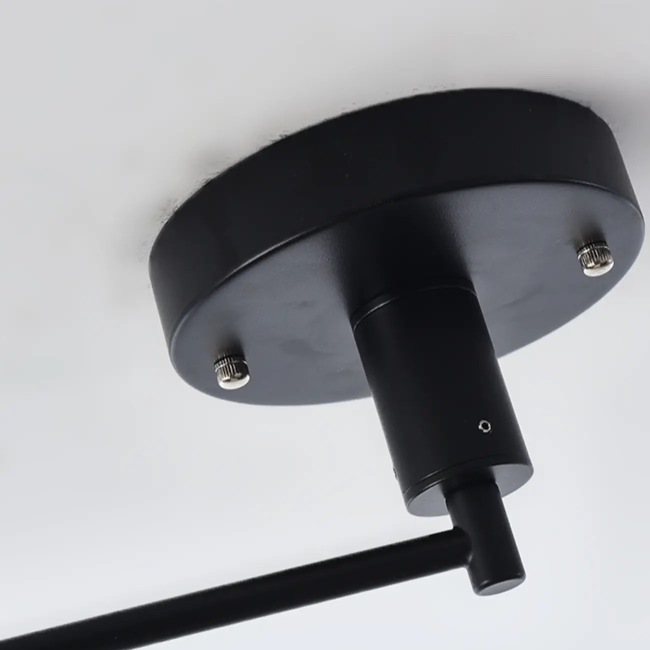 Modern Flexible Round Pendant Light in Solid Wood and Metal