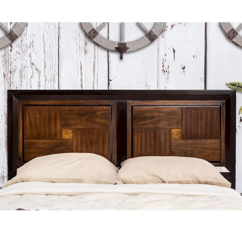 Furniture of America Sigh Rustic Walnut Solid Wood 3-piece Bedroom Set