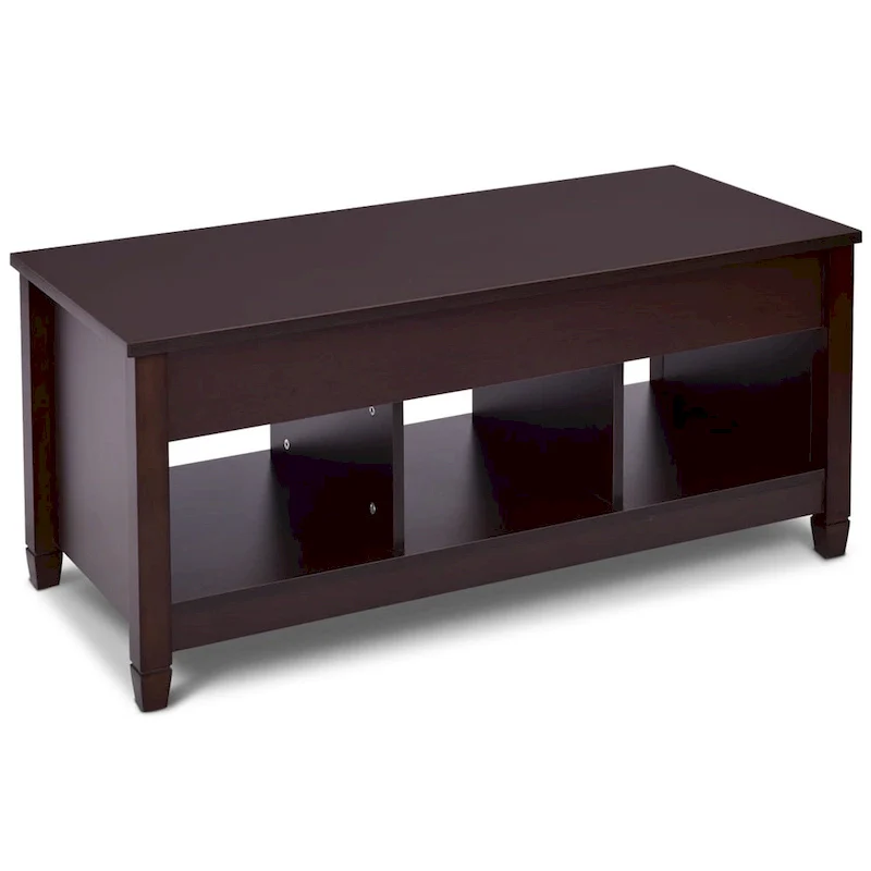 Lift-top Coffee Table with Hidden Compartment