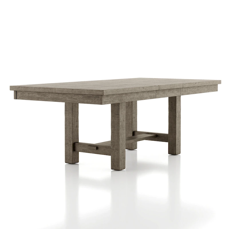 Jusk Rustic Grey Wood 5-Piece Dining Table Set by Furniture of America