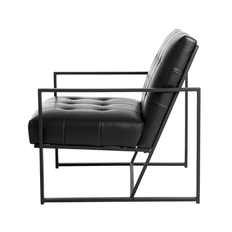 PU Leather Accent Chair - Glitzhome