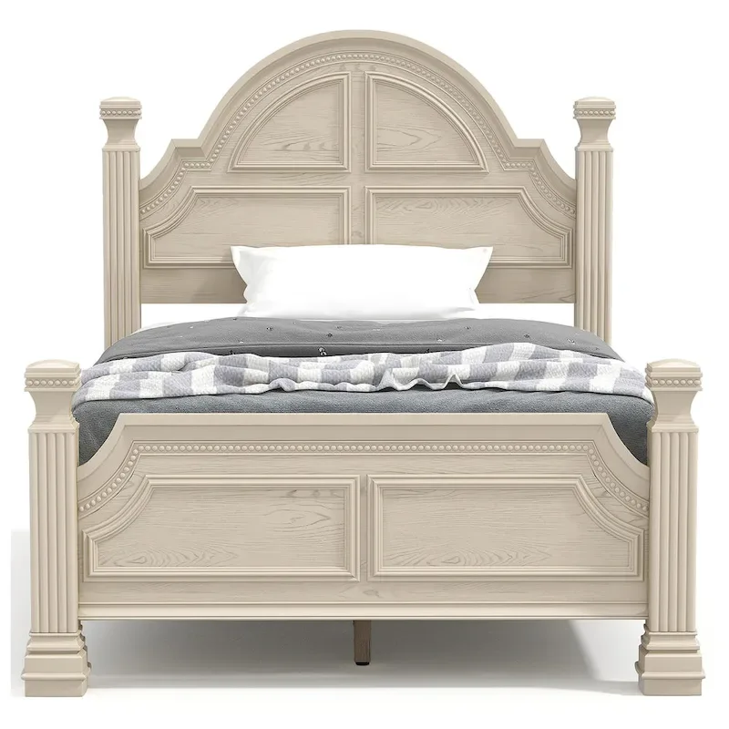 Stroh Traditional Wood 3-piece Poster Bedroom Set with USB by Furniture of America