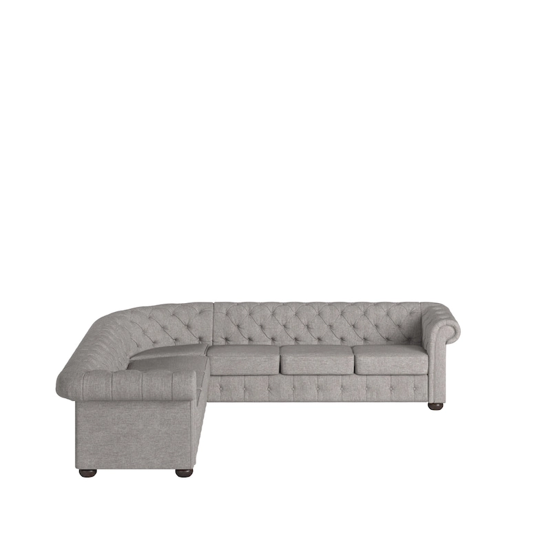 Knightsbridge Chesterfield L-shaped Sectional by iNSPIRE Q Artisan