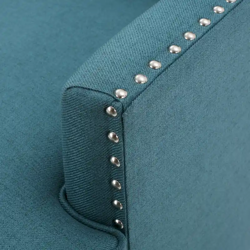 Tilla Studded Fabric Club Chair by Christopher Knight Home