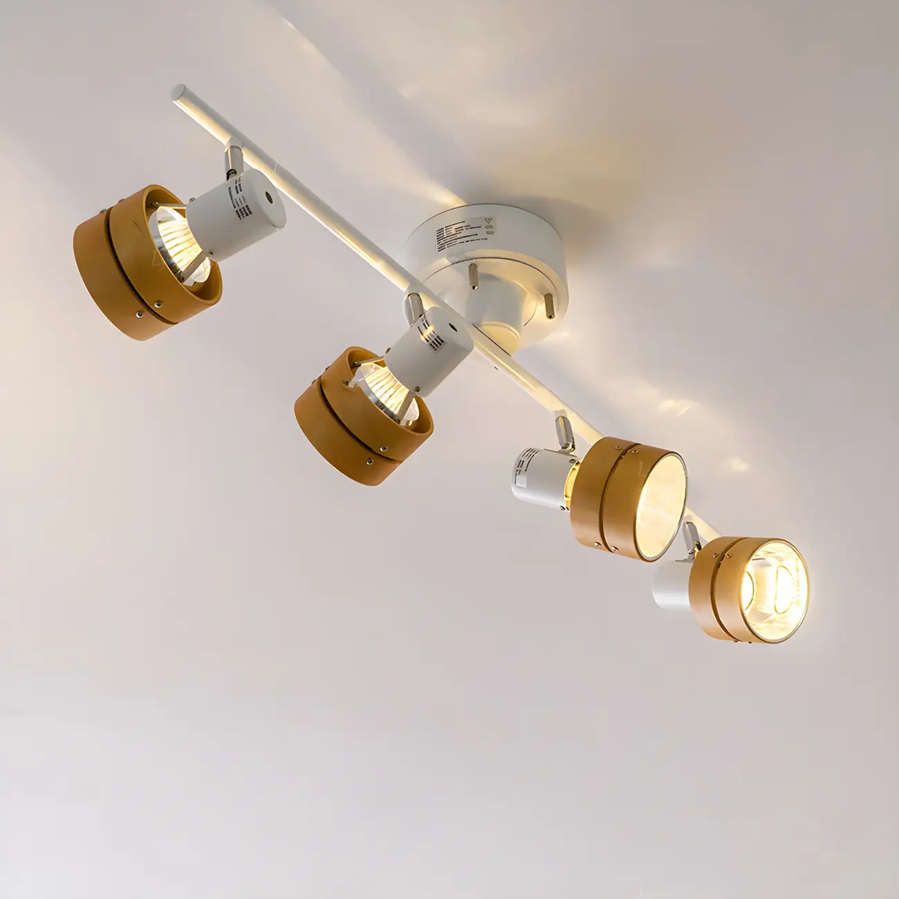 4-Light Modern Dimmable LED Track Light with Adjustable Head