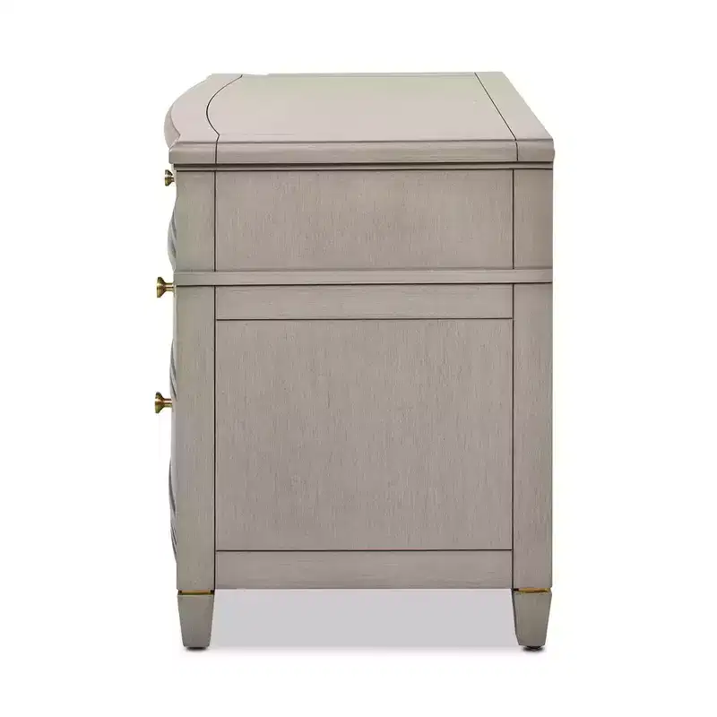 JTH LUXE Dauphin Gold Accent End Table