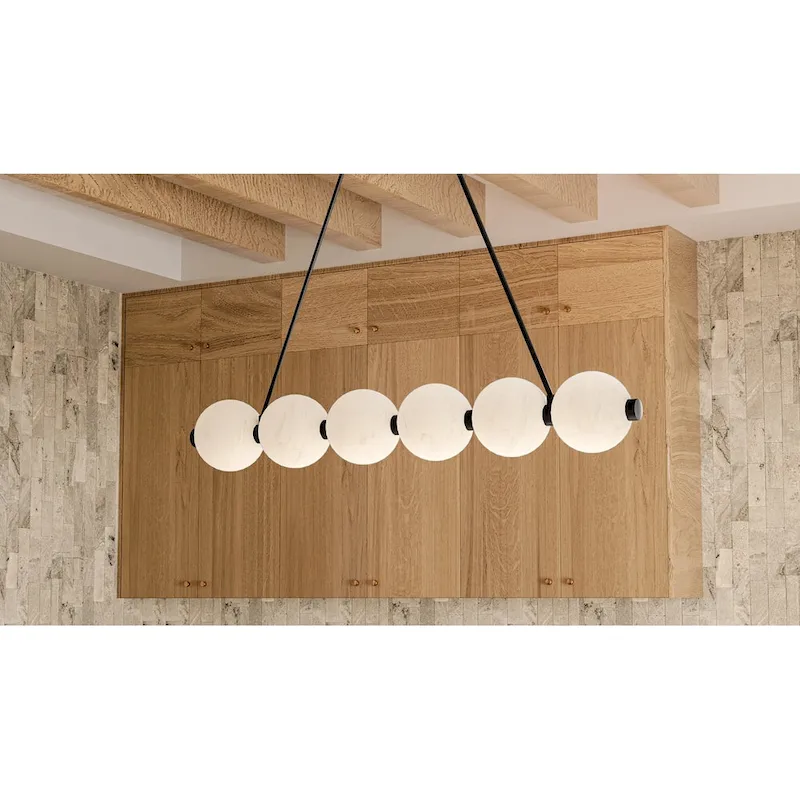 Clarendon Integrated LED Matte Black Linear Chandelier