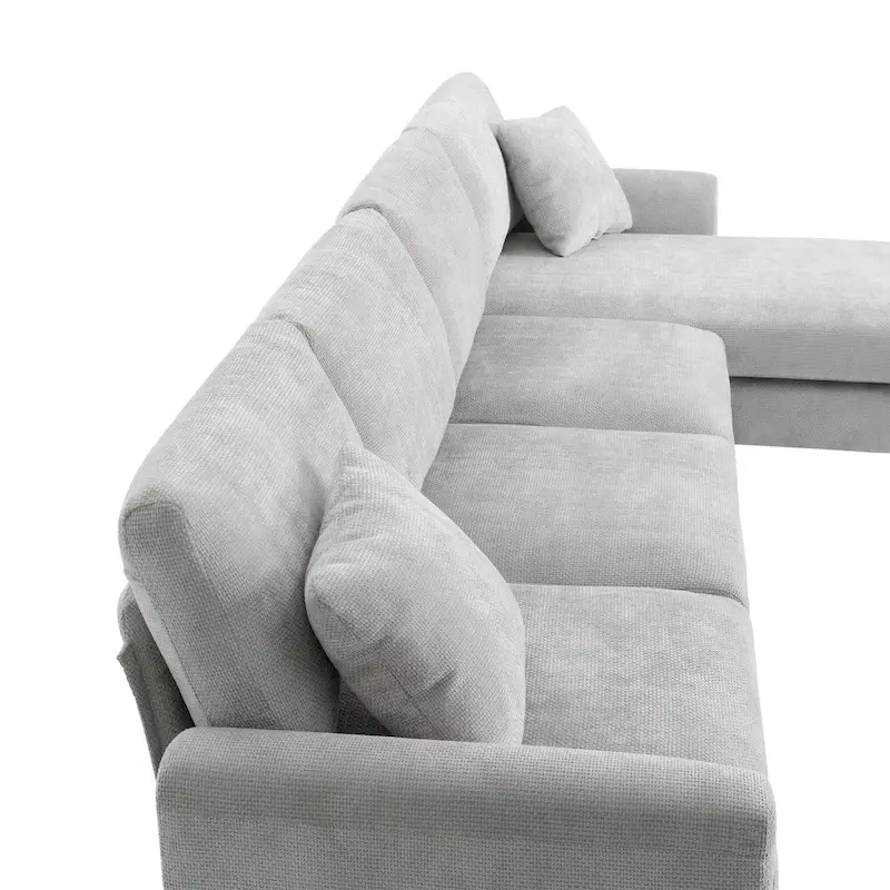 Rosita Modern L-shaped Sectional Sofa with Chaise Lounge by GDFStudio