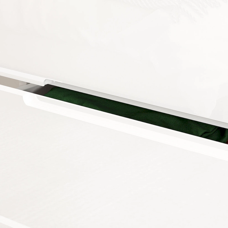 31.5 High Gloss Chest With Light Chest w/5 Drawers&Spacious Tabletop