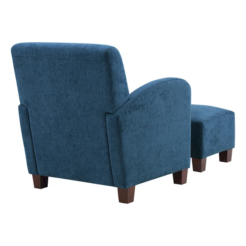 Aiden Chair & Ottoman with Espresso Legs