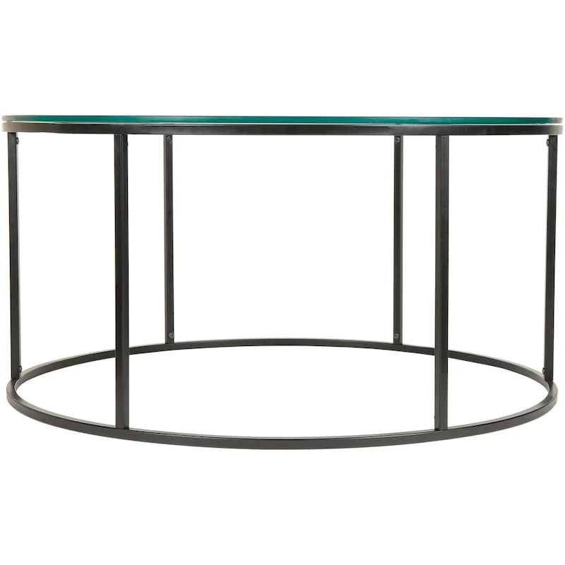 Modern Round Mixed Material Coffee Table