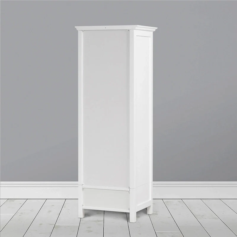 Teamson Home Delaney Freestanding Linen Cabinet with Drawer