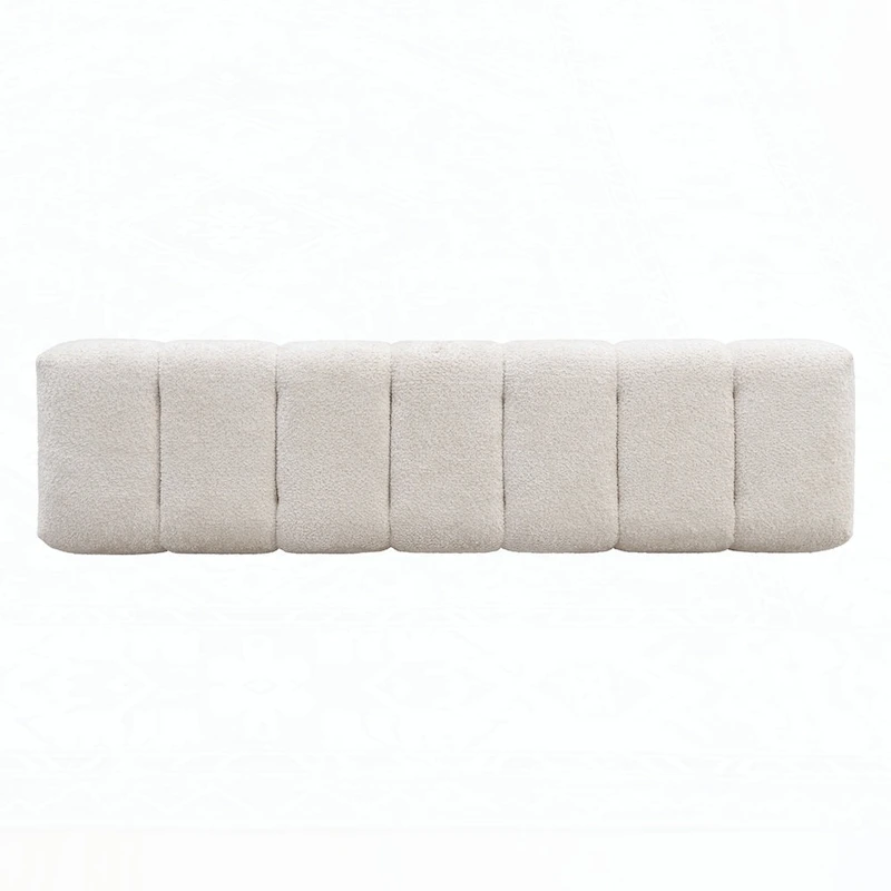 No-Assembly End of Bed Entryway Bench Ottoman