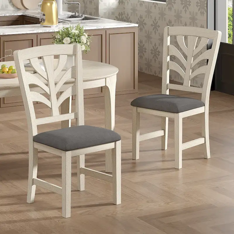 VECELO 5/7 Piece Dining Table Set Consist of an Oval Dining Room Table