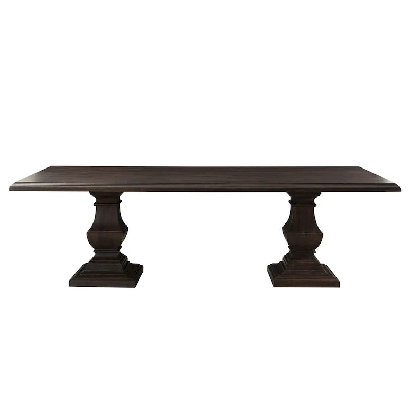 Toulon Vintage Brown Rectangle Dining Table