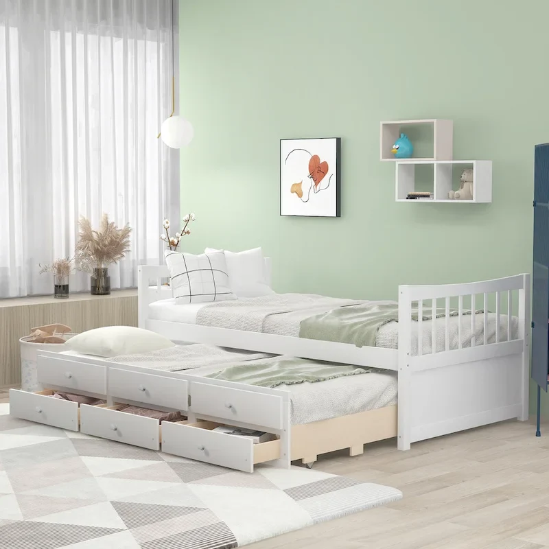 Daybed with Trundle and Drawers