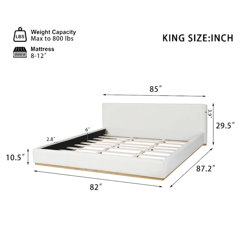 Christopher Knight Home - Jessica Plush Upholstered Bed