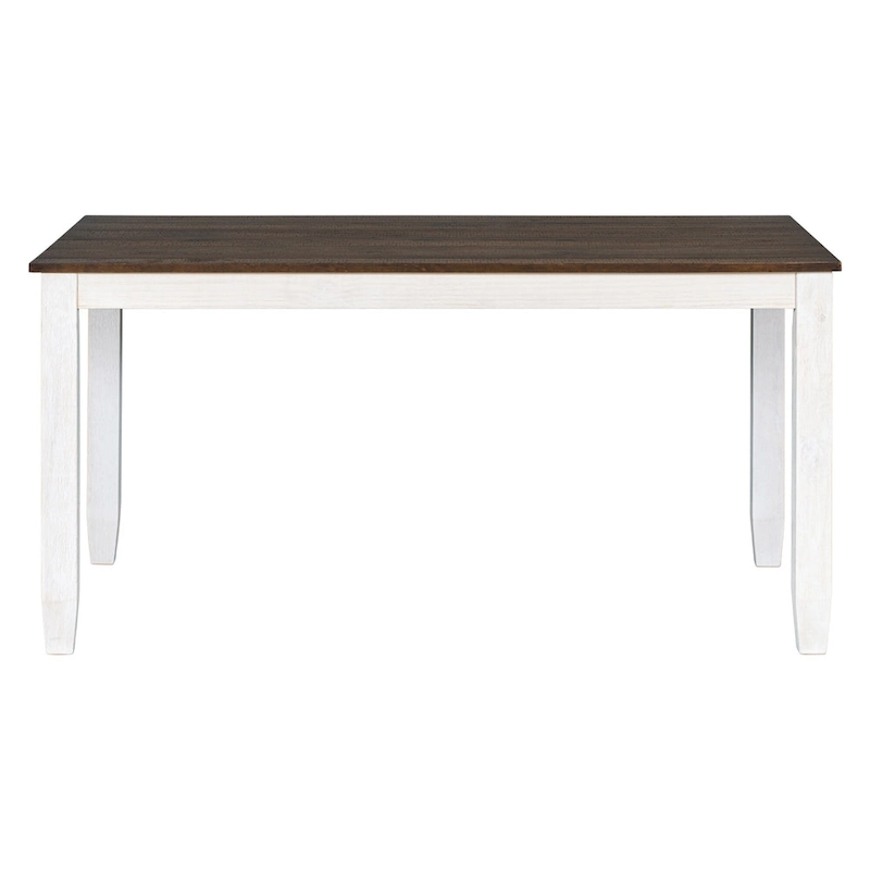 Rustic Style 6-Piece Dining Room Table Set with 4 Upholstered Chairs & a Bench