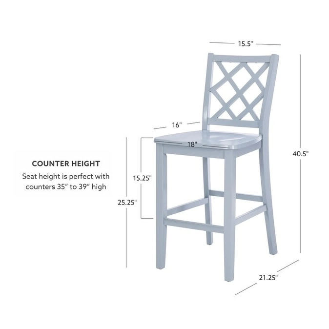 Catron Counter Height Solid Wood Dining Bar Stool