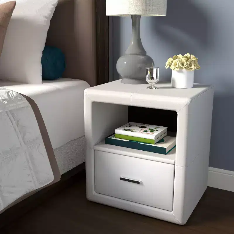 Reunion Faux Leather Upholstered Nightstand - Eco Dream