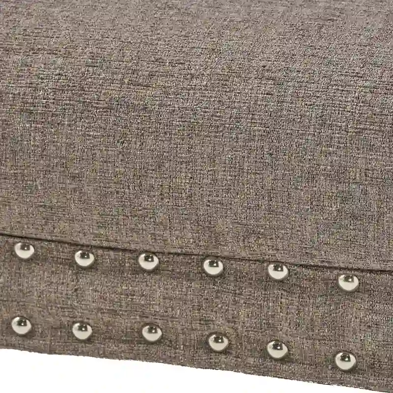 Christopher Knight Home Rosalynn Tufted Fabric Ottoman Bench  Stylish and Multi-Functional