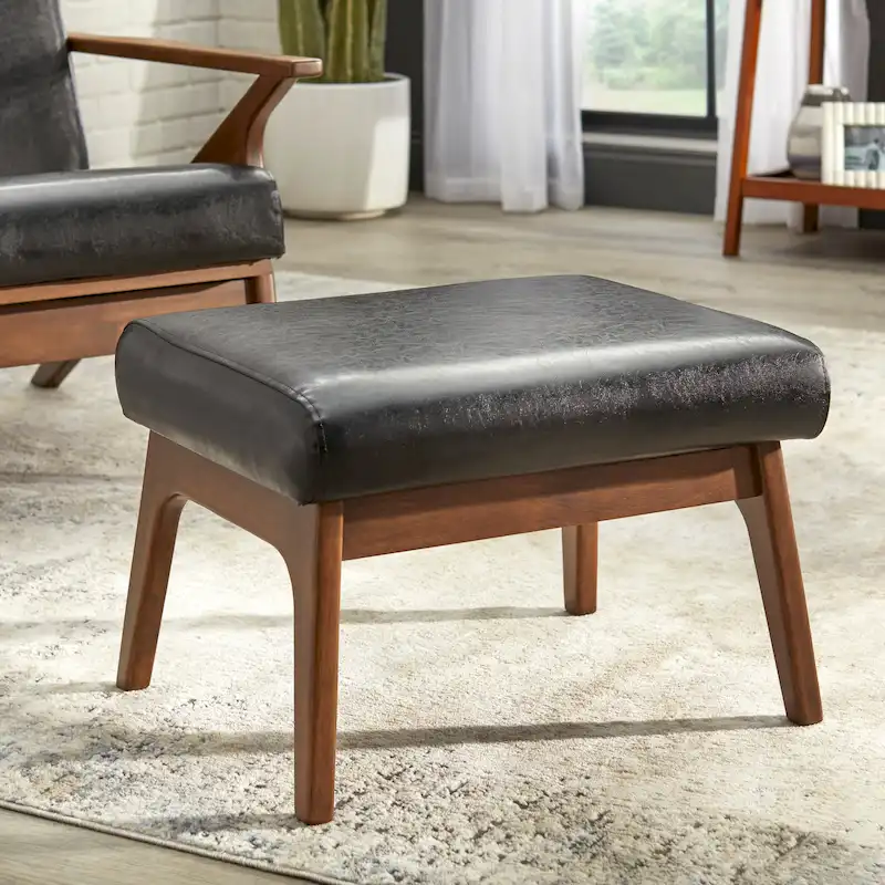 Simple Living Bianca Solid Wood Ottoman