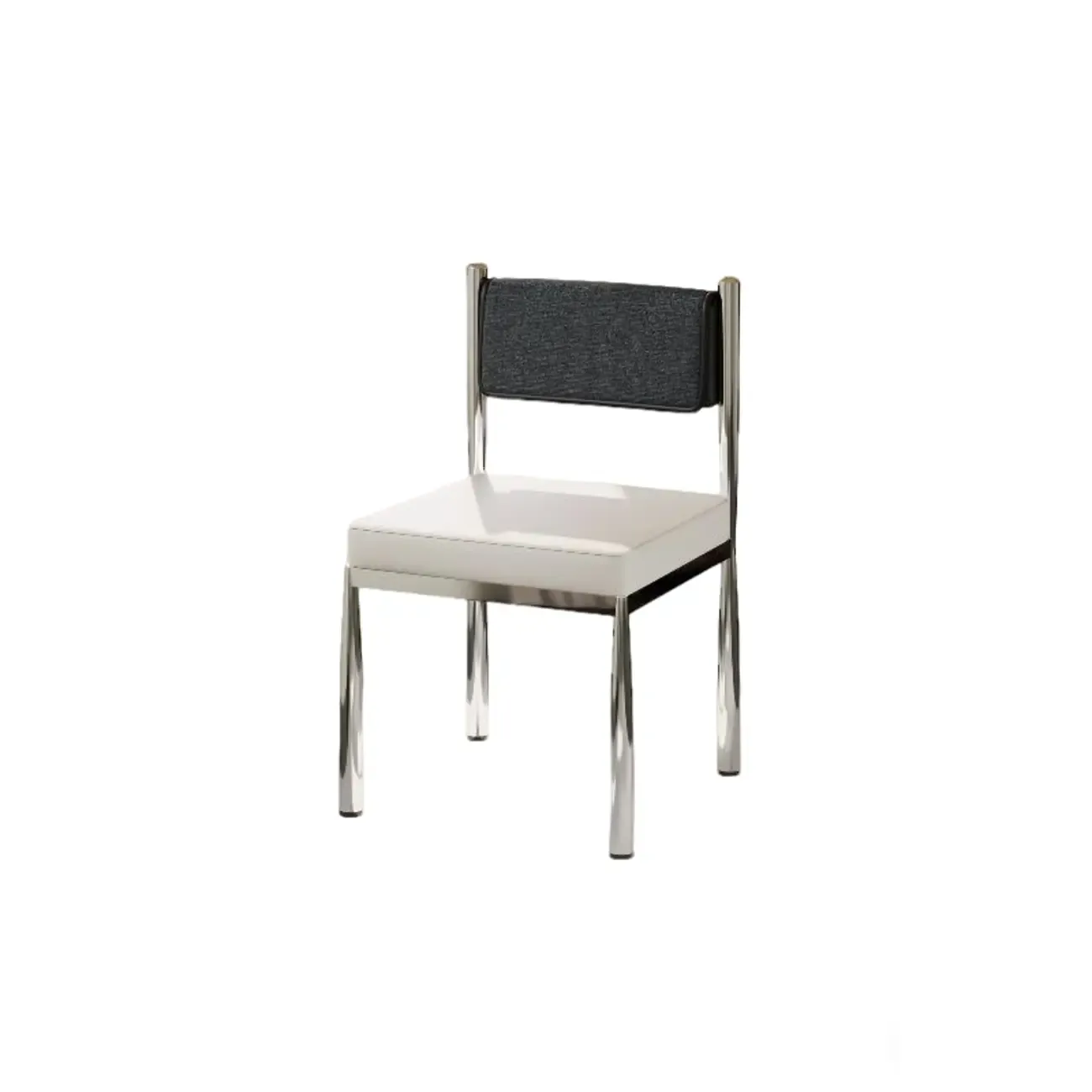 Mid-Century Modern Linen Upholstered Dining Chair