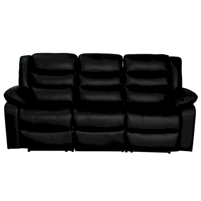 Manual Reclining 3-Piece Living Room Sofa Set - Sofa with Dropdown Table, Loveseat with Console, and Recliner